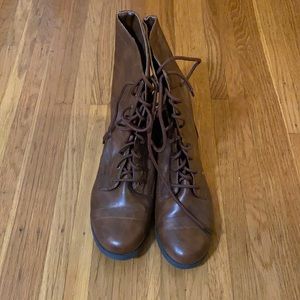 Brash Brown Combat Boots